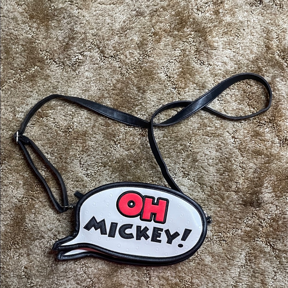 Mickey Mouse Crossbody Bag Oh My Disney Purse Quote bubble‎